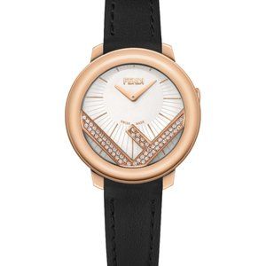 Fendi Ladies Rose Gold Diamond Watch! New